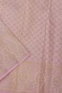 Kancheepuram Silk Lavender Dhoti With Florals In Curvy Shapes