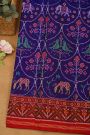 Patola Silk Navy Blue Saree