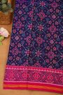 Patola Silk Royal Blue Saree