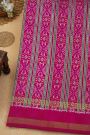 Ikat Silk Grey Saree