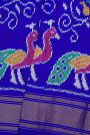 Ikat Silk Royal Blue Saree