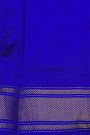 Ikat Silk Royal Blue Saree