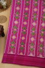 Ikat Silk Pink Saree