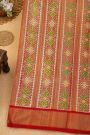 Ikat Silk Green Saree