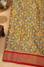 Ikat Silk Dual Colour Saree