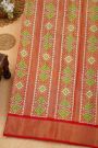 Ikat Silk Dual Colour Saree