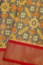 Ikat Silk Dual Colour Saree