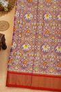 Ikat Silk Lavender Saree