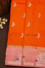 Fancy Matka Silk Orange Saree