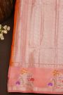 Fancy Matka Silk Orange Saree