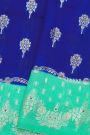 Fancy Matka Silk Royal Blue Saree