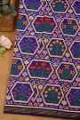 Patola Silk Royal Blue Saree