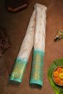 Gadwal Silk Cream Saree With Floral Brocade Pallu