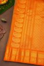 Gadwal Silk Blue Saree With Floral Brocade Pallu