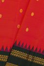 Gadwal Silk Dual Colour Saree With Floral Brocade Pallu