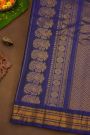 Gadwal Silk Cream Saree With Floral Brocade Pallu