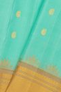 Gadwal Silk Sky Blue Saree With Floral Brocade Pallu