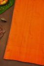 Gadwal Silk Purple Saree With Lines Body And Contrast Temple Border
