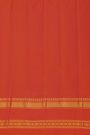 Gadwal Silk Wine Saree With Lines Body And Contrast Mango Paisley Border