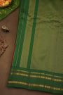Gadwal Silk Red Saree With Dollars And Temples Border