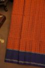 Coimbatore Soft Silk Rust Saree