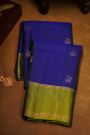 Coimbatore Soft Silk Blue Saree With Floral Brocade Pallu