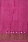 Fancy Tussar Black Saree With Kaddi Border