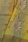 Fancy Tussar Multi-Colour Saree With Kaddi Border