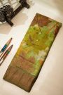 Fancy Tussar Multi-Colour Saree With Kaddi Border