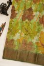 Fancy Tussar Multi-Colour Saree With Kaddi Border