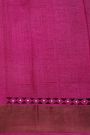 Fancy Tussar Brown Saree With Kaddi Border