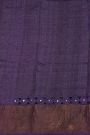 Fancy Tussar Off White Saree With Kaddi Border