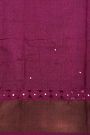 Fancy Tussar Off White Saree With Kaddi Border