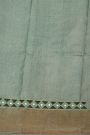 Fancy Tussar Red Saree With Kaddi Border