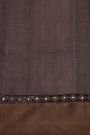 Fancy Tussar Beige Saree With Mirror And Cut Work Pallu