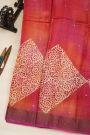 Fancy Tussar Dual Colour Saree With Kaddi Border