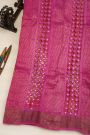 Fancy Tussar Dual Colour Saree With Kaddi Border