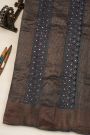 Fancy Tussar Purple Saree With Kaddi Border