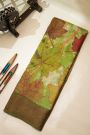 Fancy Tussar Multi-Colour Saree With Mirror And Cut Work Pallu