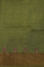 Fancy Tussar Multi-Colour Saree With Mirror And Cut Work Pallu