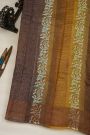 Fancy Tussar Dual Colour Saree With Kaddi Border