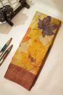 Fancy Tussar Multi-Colour Saree With Kaddi Border