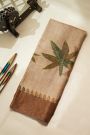 Fancy Tussar Cream Saree With Kaddi Border