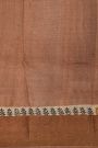 Fancy Tussar Cream Saree With Kaddi Border