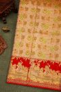 Kancheepuram Silk Peach Saree