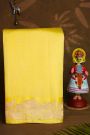 Fancy Matka Silk Yellow Saree With Floral Buttis Body And Pichwai Cows Motifs Border