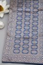 Banarasi Silk Multi-Colour Saree With Florals And Leaves Body
