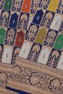 Banarasi Silk Multi-Colour Saree With Floral Brocade Pallu