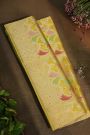 Banarasi Silk Multi-Colour Saree With Floral Brocade Pallu
