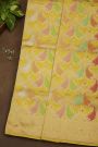 Banarasi Silk Multi-Colour Saree With Floral Brocade Pallu